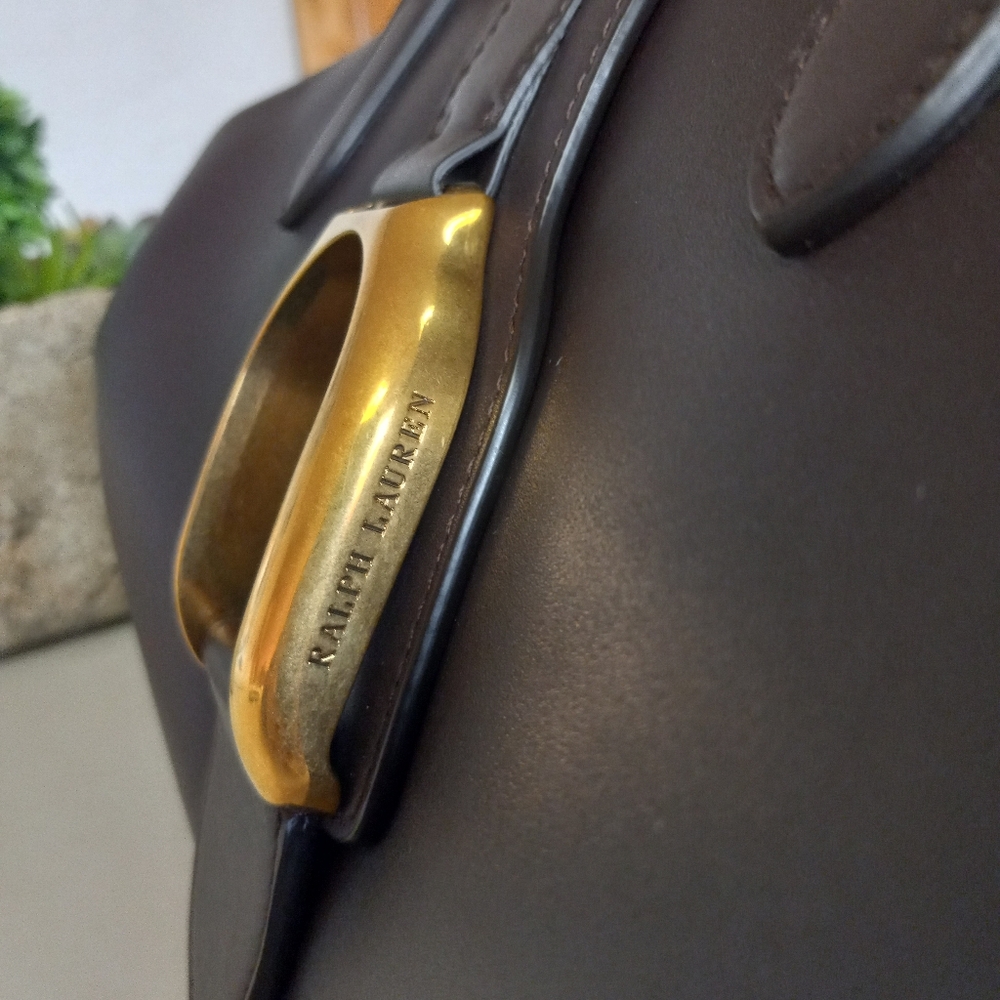 Ralph Lauren Welington Collection, Calfskin Doctor Bag, Dark Brown, 2022 - Picture 4 of 16